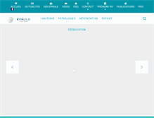 Tablet Screenshot of epaule-toulouse.com